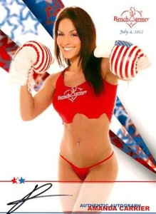 Amanda Carrier 2012 Bench Warmer July 4 (Fourth) Autograph Auto