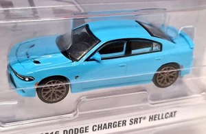 Greenlight 1/64 Dodge Charger SRT Hellcat 2016 Blue Diecast Model Car - Picture 1 of 5