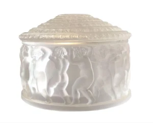  LALIQUE ROSEN DECKEL PULVERDOSE HERGESTELLT IN FRANE LES ENFANTS - TADELLOSER ZUSTAND - Bild 1 von 1