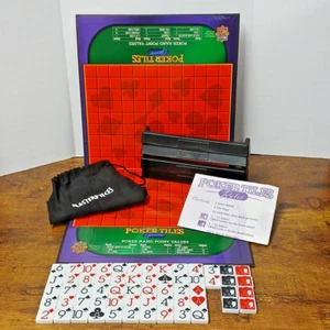 Poker Tiles Game COMPLETE, NO BOX, MasterPieces, 2005 Board Trays Family Friends - Picture 1 of 6