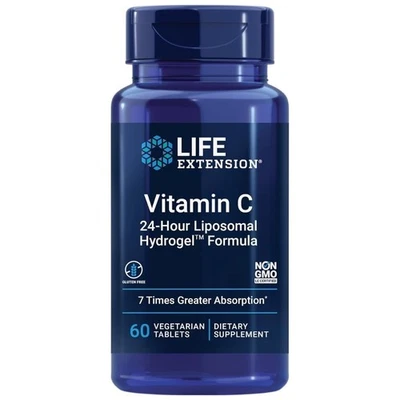 Life Extension Vitamine C, formule liposomale 24 heures - 60 comprimés - Photo 1/4