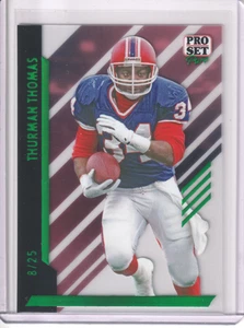 2024 Leaf Pro Set Pure Thurman Thomas Green Holo /25 #99 Buffalo - Bild 1 von 2