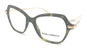 DOLCE GABBANA Butterfly Eyeglasses DG 3311 502 53-17 Tortoise Gold Frame Optical - Picture 1 of 4