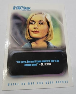 Rittenhouse Star Trek TOS Quotable Trading Card #48 Spock Dr. Dehner Sci-Fi - Picture 1 of 4