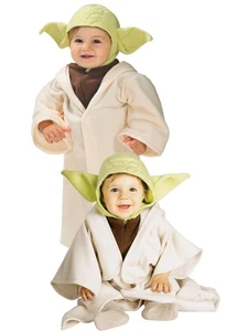 Kids Yoda Costume Star Wars Jedi master Force Robe Halloween Fancy Dress Party - Picture 1 of 4