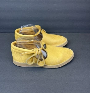Brushed Leather Moccasin Buffalo Nickel Button Wild Sole Size 9 Brushed - Picture 1 of 8