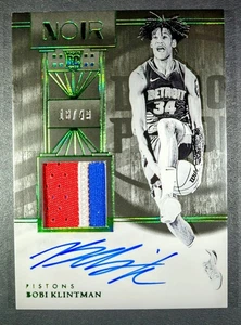 2024-25 Panini Noir Bobi Klintman Rookie Patch Autograph 18/49 RPA On Card Auto - Picture 1 of 13