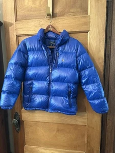 Polo Ralph Lauren Duck Down Boys Jacket Blue Size 14-16  - Picture 1 of 17