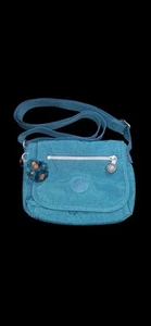 Kipling Aveline Blue Nylon Flap Crossbody Shoulder Bag Purse - Picture 1 of 6