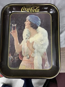 Vintage 1973 Coca Cola Flapper Serving Tray - Picture 1 of 4