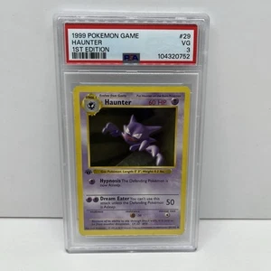 1999 Pokemon 1st Edition Shadowless Haunter #29 PSA 3 VG New Cert Low Pop - Picture 1 of 2