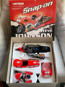 ACTION SNAP-ON STEVE JOHNSON RACING 2001 PRO STOCK BIKE LIMITED DIECAST IN BOX - Picture 1 of 11