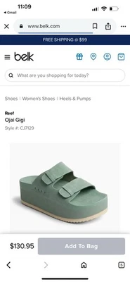 Reef туфли на платформе носили один раз вокруг дома супер удобный размер 7 женщин - Изображение 1 из 4