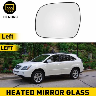 Espejo retrovisor izquierdo del lado del conductor vidrio térmico para Lexus RX300 RX350 RX400H 2004-2009 Foto 1 de 4