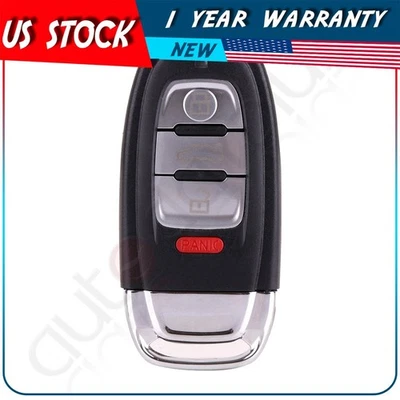 Remote Car Key Fob for Audi Q5 A4 2009 2010 2011 2012 2013 2014 2015 2016 - Image 1 of 4