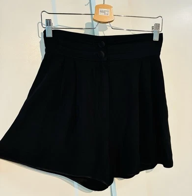 Pantalones Cortos Marc Jacobs 🖤 0 Cintura Alta Elegantes Negros Foto 1 de 4