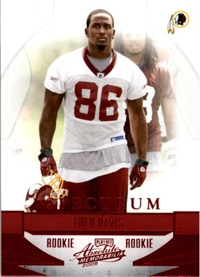2008 Absolute Memorabilia Spectrum Red #183 Fred Davis - FB - Image 1 of 2