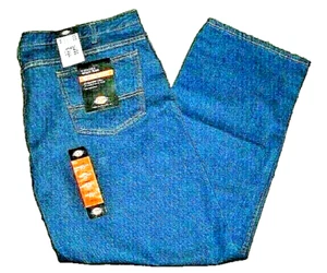 DICKIES MENS REGULAR FIT WORK JEAN 5 POCKETS DARK BLUE - 46 X 30 - NEW W/TAGS - Picture 1 of 2