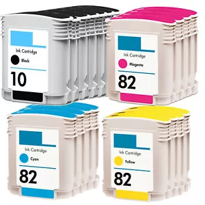 23 Stück Comp HP 10 Schwarz & HP 82 Tintenpatronen für Designjet 100 500ps 800ps - Bild 1 von 1