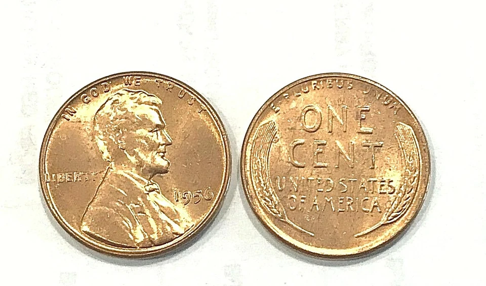 1956 P Lincoln Wheat Cent  - 1 (ONE) Gem Red Uncirculated Coin - Image 1 of 1