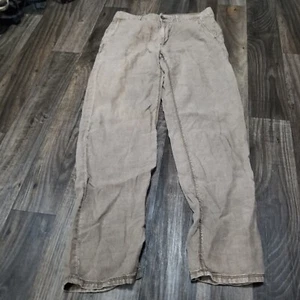 Baird McNutt Linen Pants Mens 32x34 Brown Murano Straight Leg 100% Linen Casual - Picture 1 of 13