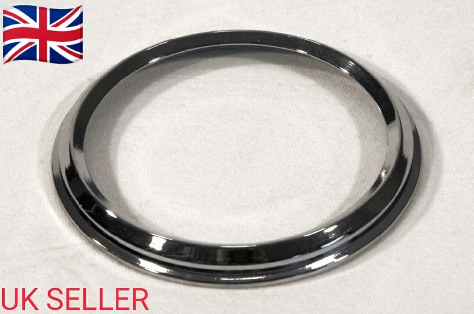 2 x 85mm Anschrauben Kragen Instrument Tacho Einfassung BSA Norton Triumph Usw. - Bild 1 von 3