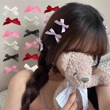 1PC Fairy Bow Hairpin Mini Ribbon Barrette Cute Bowknot Hair Clips  Girls