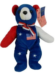 Cris Ta Bear "Stars and Stripes" Teddy Bear Collectible Patriotic 4th July - Bild 1 von 5