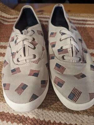ZAPATILLAS TENIS MUJER KEDS BANDERA AMERICANA LONA - TALLA 9.5 ORTHOLITE Foto 1 de 4