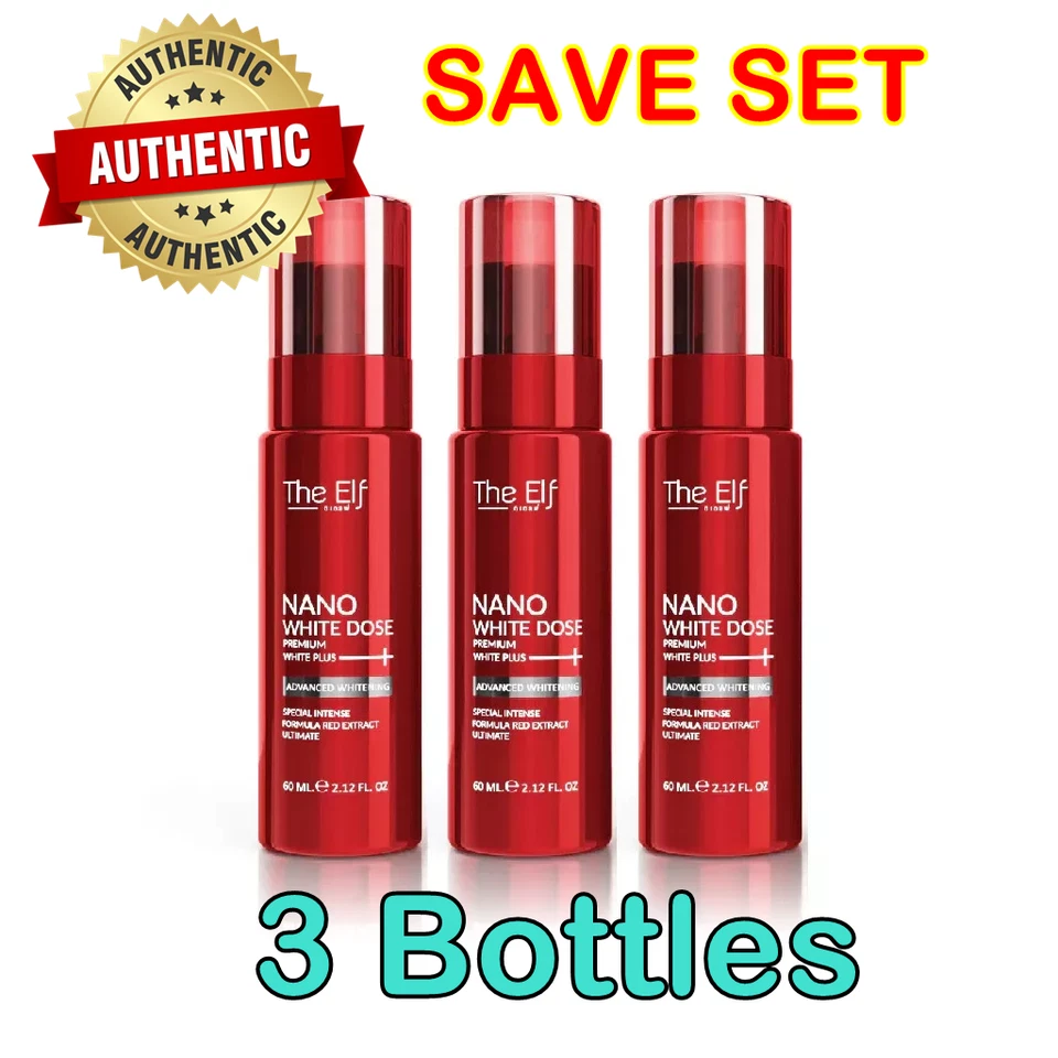 The ELF Nano White Dose Reduce Dark Spots Freckles Scars Body Fade 60 Ml.