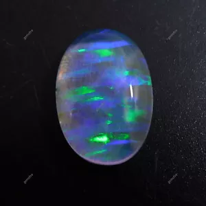 Piedra preciosa suelta natural de 22,80 quilates corte ovalado ópalo de roca multicolor certificado - Imagen 1 de 14
