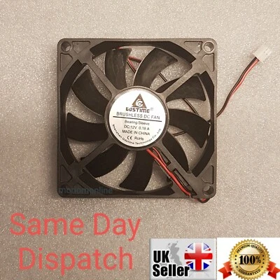 12V 2Pin DC Brushless 8cm 80x80x15mm 80mm Computer Case Cooling Fan  - Image 1 of 4