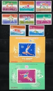 Romania 1984 MNH Mi 4058-4065 Block 207-208 Sc 3202-3209 Summer Olympics ** - Picture 1 of 2