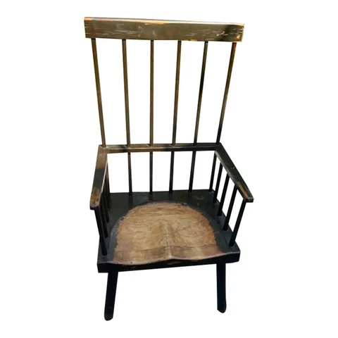 Antique American Windsor Style Kitchen Arm Chair Cover