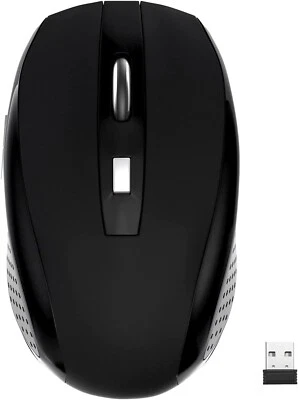 Wireless Mouse, 2.4Ghz Wireless Computer Mouse 1200,6 Buttons with Nano Receiver - Image 1 of 4
