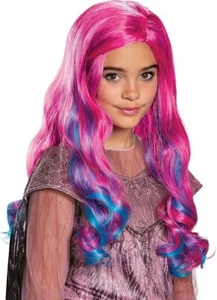 Travestimento Audrey Descendants 3 Ragazze Polipropilene, Parrucca Standard, Rosa Blu - Foto 1 di 6
