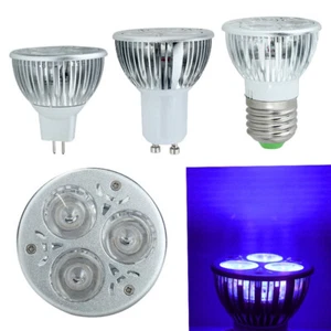 3W 3x1w E27/GU10/MR16 UV Ultraviolet Purple Light LED Bulb Lamp 85-265V/12V OK - Picture 1 of 11