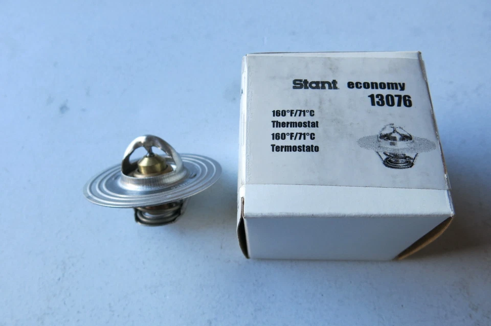 Termostato líquido de arrefecimento do motor Stant 160F/71C ajuste 65-78 Chrysler Dodge (13076) - Imagem 1 de 1