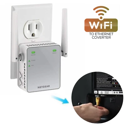 🔥Ethernet To Wireless Adapter Wi-fi Lan Wifi For Game Smart TV Computer Printer - Image 1 of 4