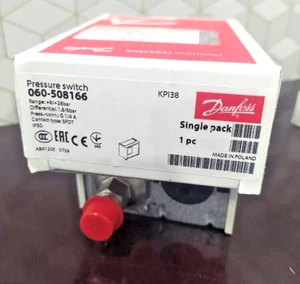 1PC- Danfoss 060-508166 Pressure switch, KPI38, IP30,1/4- brand New - Picture 1 of 4
