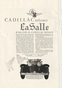 Anuncio impreso 1927 coche Cadillac LaSalle y relojes Tiffany & Company, diamante - Imagen 1 de 10