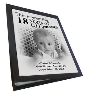 Álbum de fotos de cumpleaños 18, álbum de fotos personalizado, 50 - 1000 fotos de 6x4". - Imagen 1 de 23