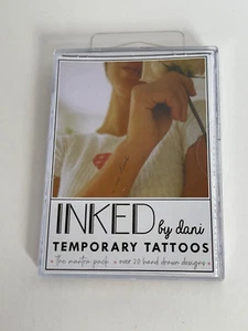Inked by Dani Temporary Tattoos Black & White Pack 20  NIB - Picture 1 of 2