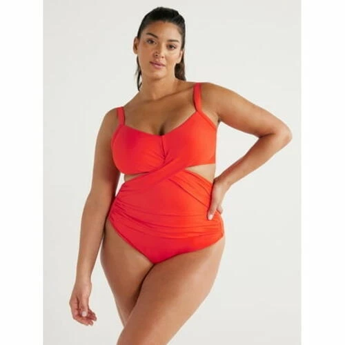 Traje de baño Sofia by Sofia Vergara para mujer y Plus Antonella de una pieza rojo talla 1X Foto 1 de 1