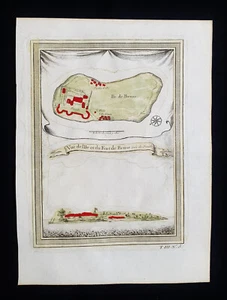 1754 BELLIN: rare map of AFRICA BUNCE (BENCE) ISLAND, SIERRA LEONE, ROKEL RIVER - Picture 1 of 5