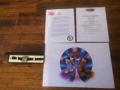 Disneyland Limited Edition Art-Watch 40th Anniversary Disney Artist Ken Edwards  - Imagem 1 de 4