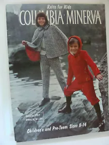 Tejidos para niños Columbia Minerva Book 757 tejido manual años 60 - Imagen 1 de 1