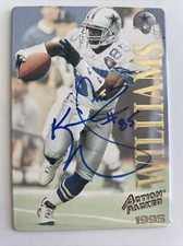 1995 Action Packed Kevin Williams Autographed Card #46 Cowboys A-318