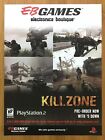 Killzone PS2 Playstation 2 2004 Drukuj reklamę / plakat Oficjalne gry EB FPS Promo Art