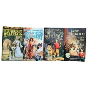 Jane Lindskold Fantasy Book Collection - Wolf Series Books 1-4 Paperback Novels - Picture 1 of 6